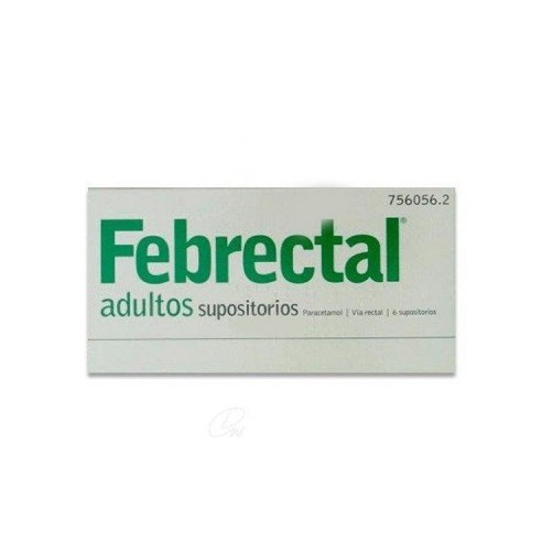 Febrectal adultos 600mg 6 supositorios