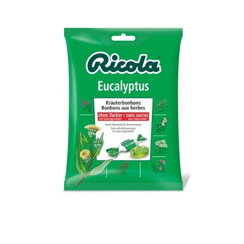 RICOLA CARAMELOS SIN AZUCAR  EUCALIPTUS BOLSA  70 G