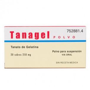 Tanagel polvo 250 mg 20 sobres