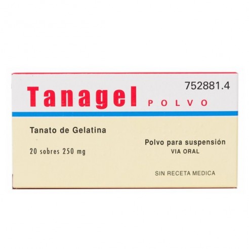 Tanagel polvo 250 mg 20 sobres