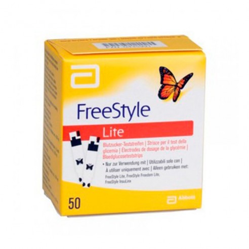 TIRAS REACTIVAS GLUCEMIA FREESTYLE LITE 50 U