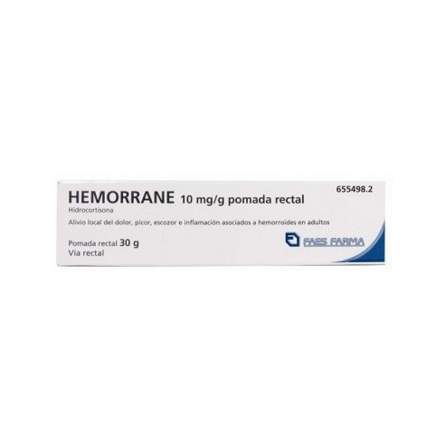 Hemorrane 10mg/g pomada rectal 30g