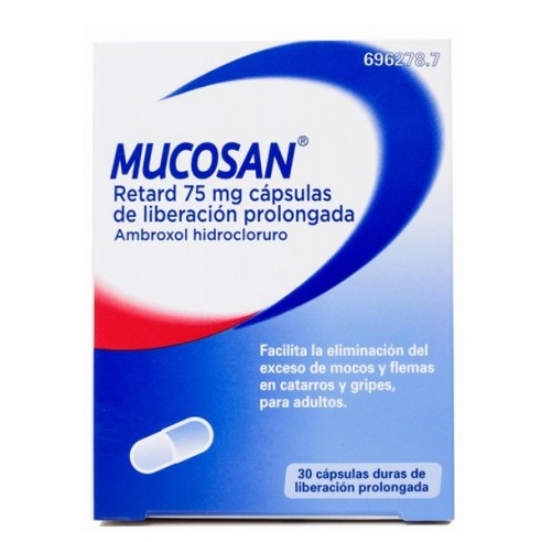 Mucosan retard 75 mg 30 cápsulas...