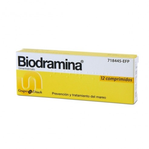 Biodramina 50mg 12 comprimidos