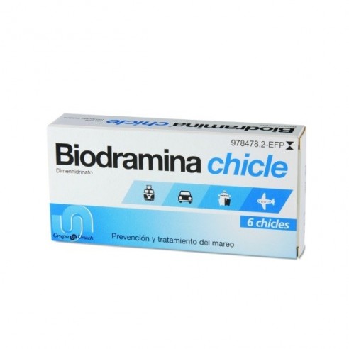 Biodramina 20mg 6 chicles