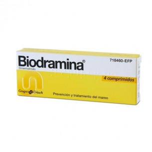 Biodramina 50mg 4 comprimidos