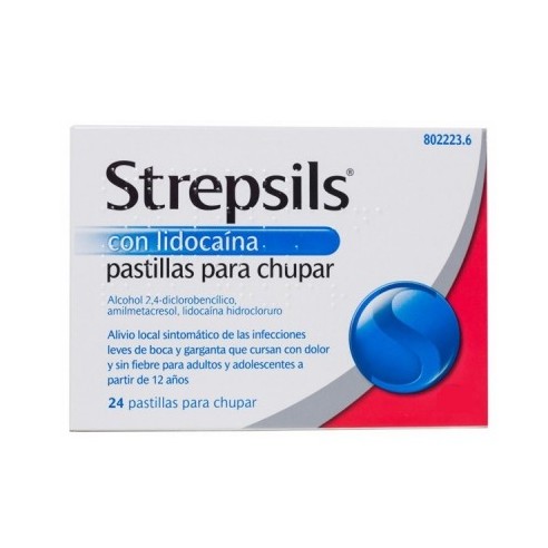 Strepsils lidocaína 24 pastillas para...