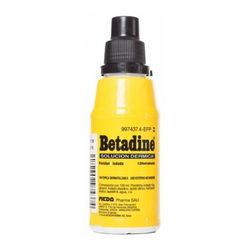 Betadine 100mg/ml solución tópica 125 mL