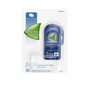 NICORETTE SUPERMINT EFG 2 MG 20 COMPRIMIDOS PARA CHUPAR