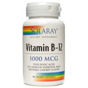 VITAMINA B-12 SOLARAY 90 COMP MASTICABLES