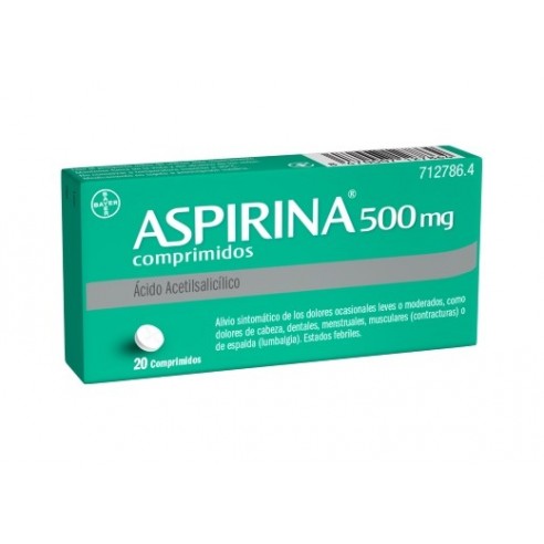 ASPIRINA 500 MG 20 COMPRIMIDOS