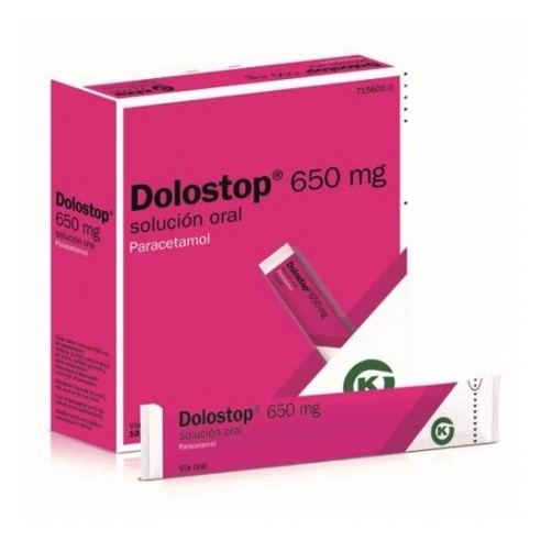 DOLOSTOP 650 MG 10 SOBRES SOLUCION ORAL 10 ML