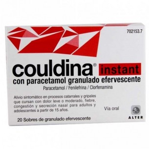 COULDINA INSTANT CON PARACETAMOL 20 SOBRES EFERVESCENTES