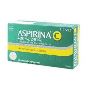 ASPIRINA C 400/240 MG 10 COMP. EFERVESCENTES