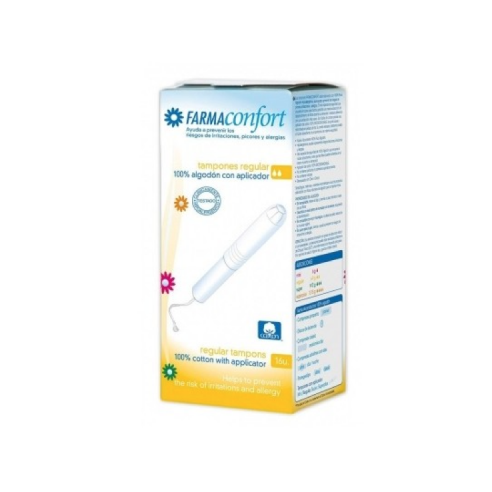 Tampones 100% algodón con aplicador...