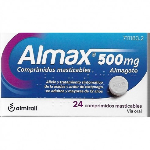 Almax 500 mg 24 comp masticables