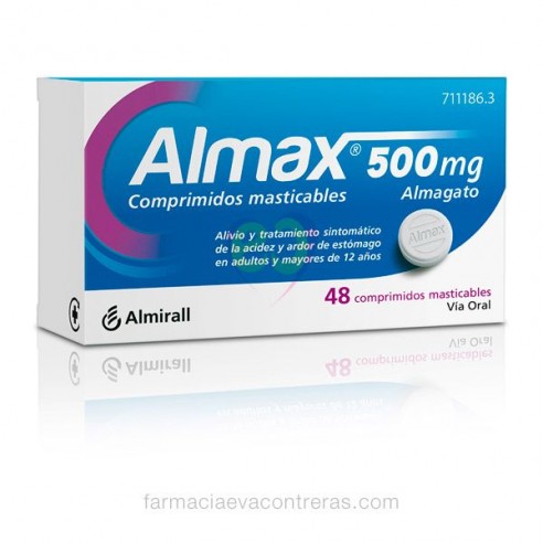 Almax 500 mg 48 comp masticables