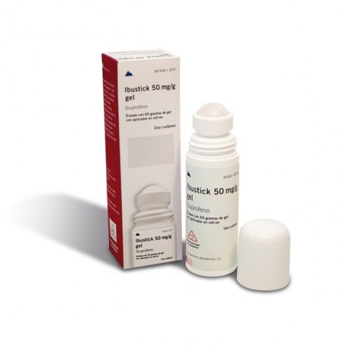 Ibustick 50 mg/g Gel cutáneo (Roll-on)