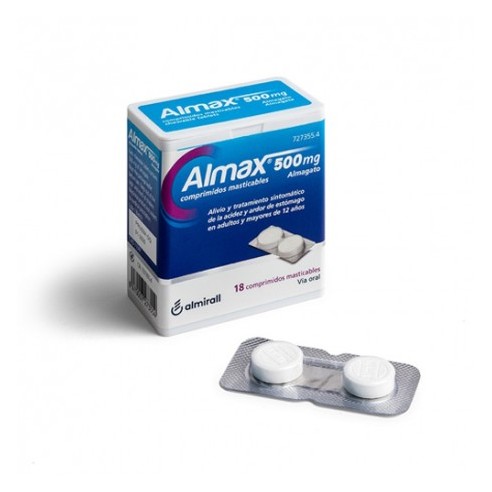 Almax 500 mg 18 comp masticables