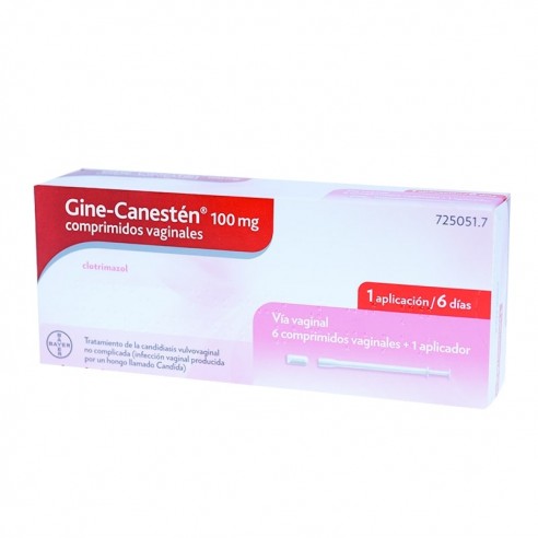 Gine-Canestén 100 mg 6 comprimidos...