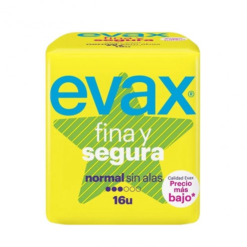 Compresas Evax fina y segura normal...