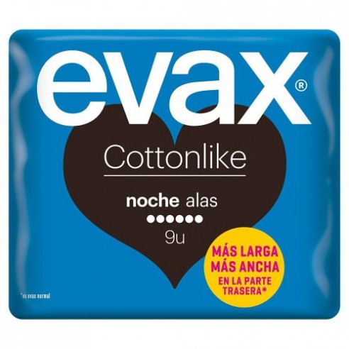 Compresas Evax cottonlike noche con...