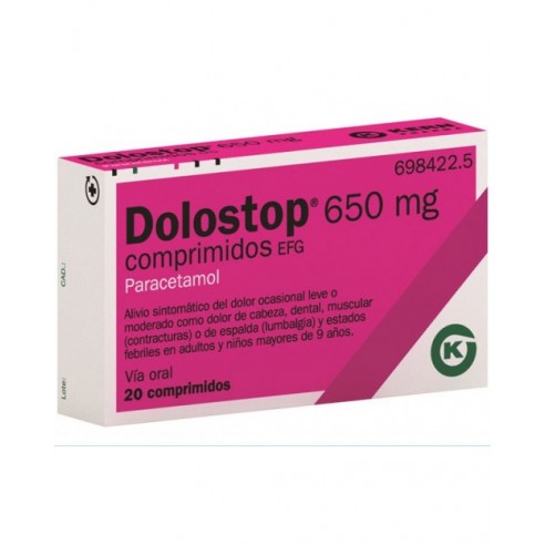 Dolostop 650mg 20 comprimidos