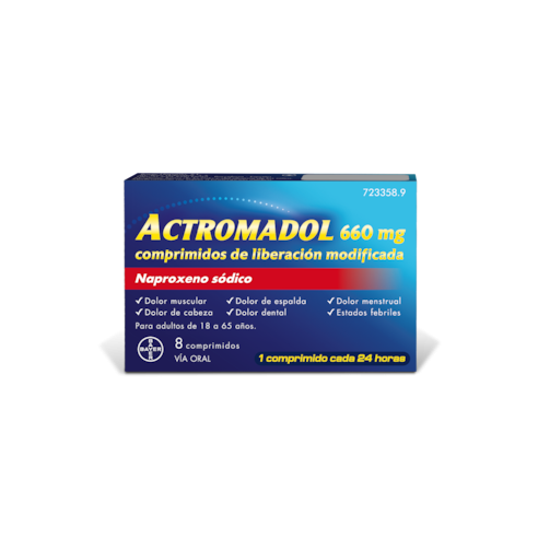 Actromadol 660 mg 8 comprimidos...