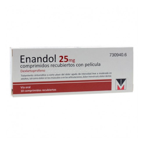 Enandol 25 mg 10 comprimidos recubiertos
