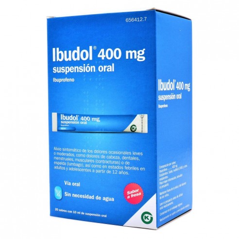 Ibudol 400 mg 20 Sobres Suspensión...
