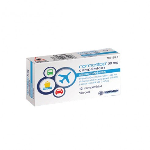 Normostop 50 mg 12 Comprimidos