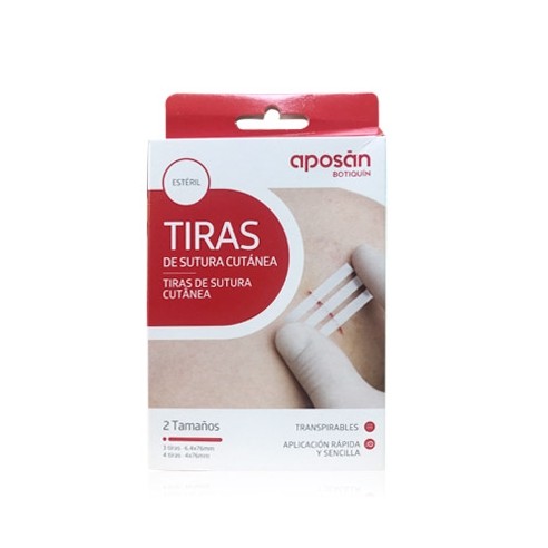 Aposan tiras sutura 2 tamaños 3P+4G