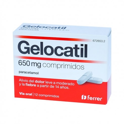 Gelocatil 650mg 12 comprimidos (tiras)