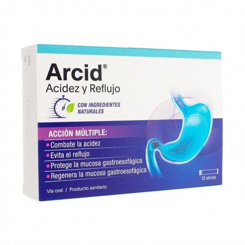 Arcid  12 Sticks 10 mL. Reflujo y acidez