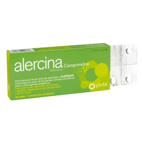 Alercina 10 mg 7 Comprimidos recubiertos