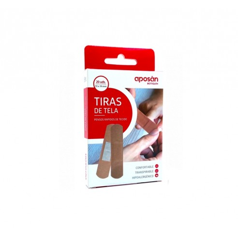 Aposan Tiritas Tela 19x72 mm 20 unidades