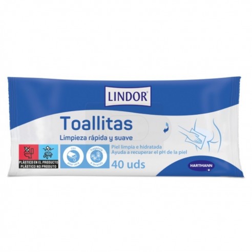Lindor toallitas 40 uds