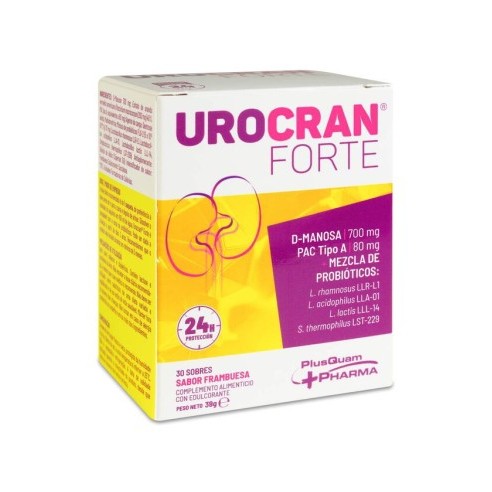 Urocran Forte 30 sobres Sabor Frambuesa