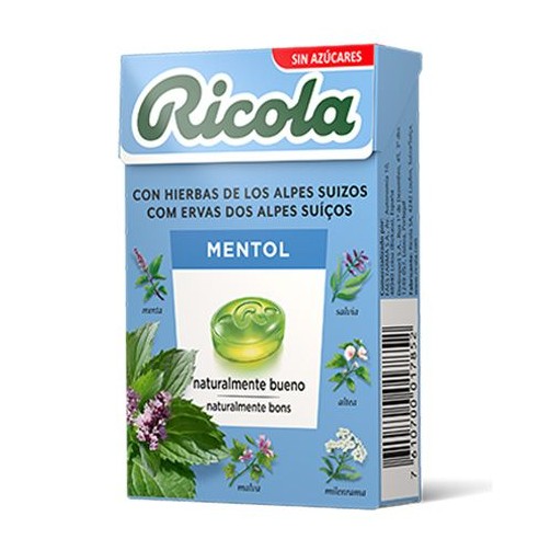 Ricola caramelos sin azúcar Mentol