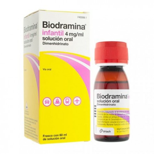 Biodramina Infantil Jarabe 4 mg/mL 60 mL
