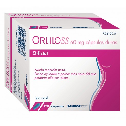 Orliloss 60 mg 120 cápsulas