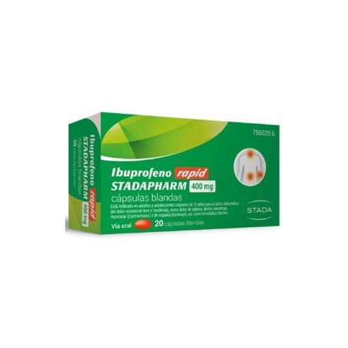 Ibuprofeno Rapid Stadapharm 400 mg 20...