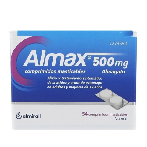 Almax 500 mg 54 comp masticables