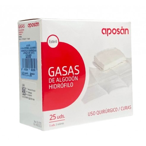 Gasas Estériles Algodón Aposan 25...