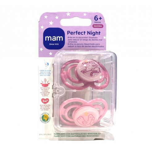 Mam Chupete Silicona Perfect Night +6...