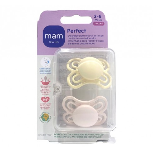 Mam Chupete Silicona Perfect 2-6 m doble