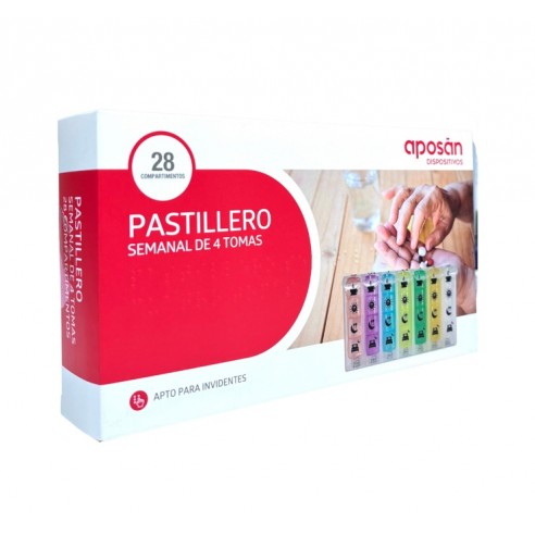 Aposan Pastillero Semanal 4 Tomas