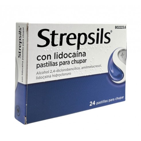 Strepsils lidocaína 24 pastillas para...