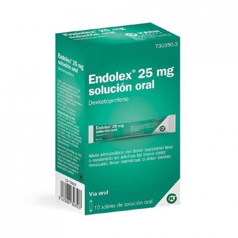 Endolex 25 mg 10 sobres solución oral