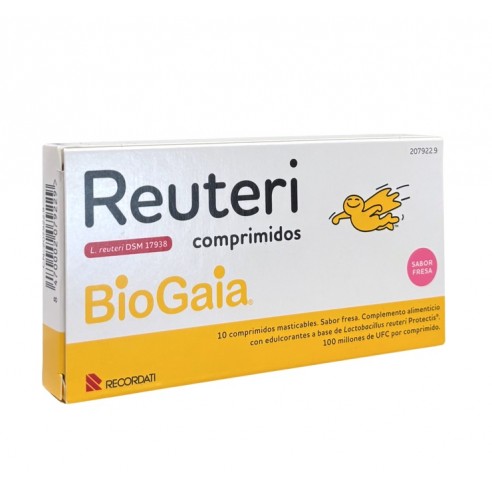 Reuteri 10 comprimidos Sabor fresa